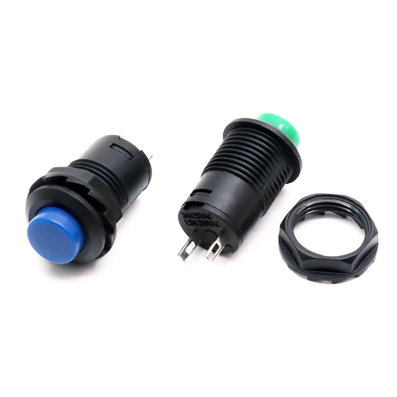Waterproof Momentary Led Self Lock Plastic Metal Power Button Different Types of Push Button Switch