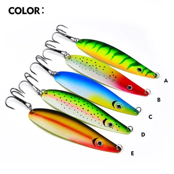 CHEERY 11.5cm 18.5g Willow Leaf Shape Colorful Spinner Metal Jig, Long Cast Universal Fishing Lure for Topmouth Culter & Bass – Metal Jig – view 4