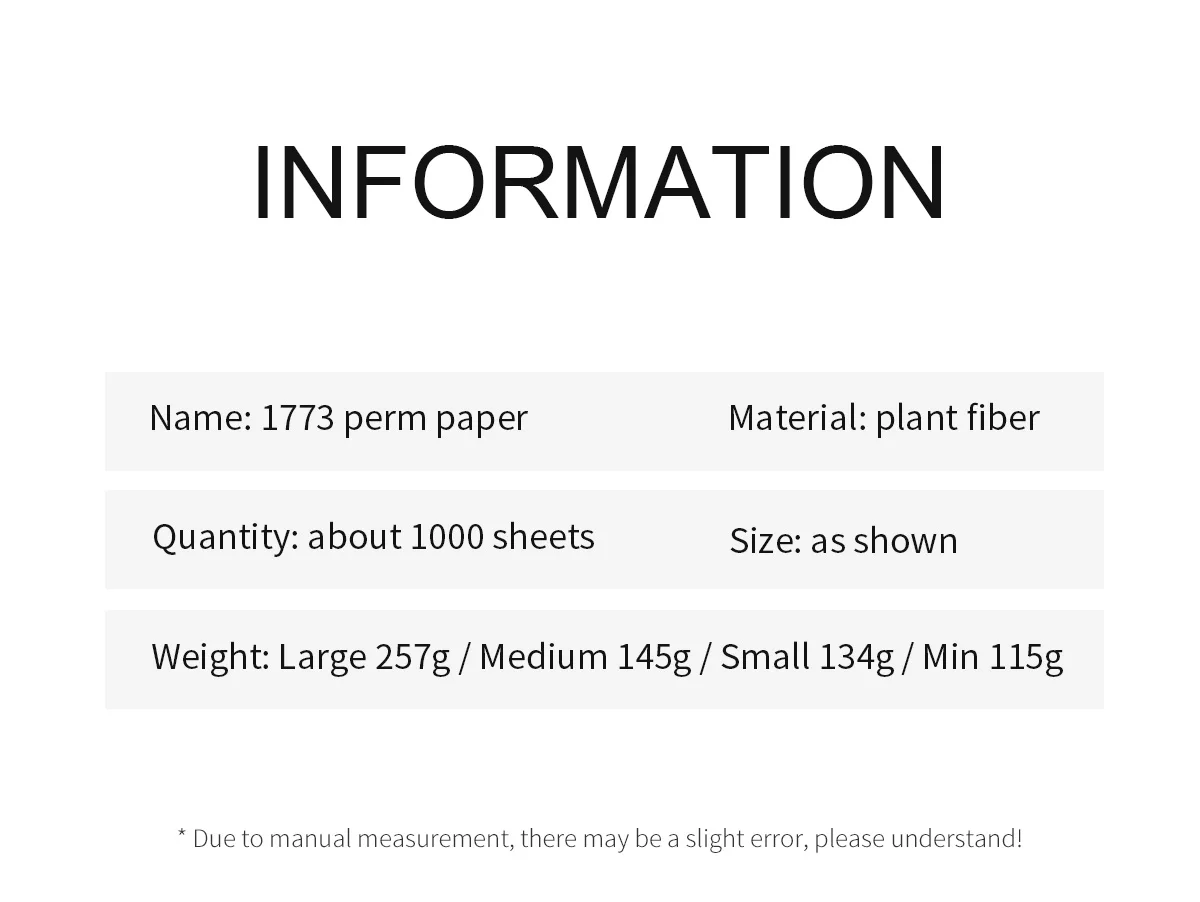 Hot Selling Disposable Perm Paper Easy To Perm Products Tools