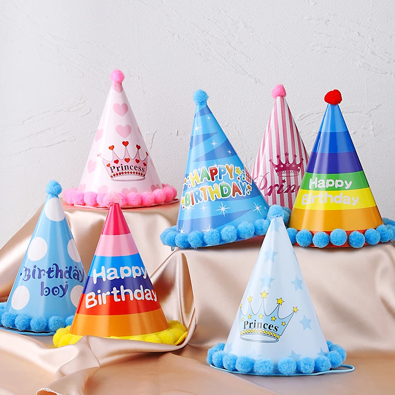 24 Bunte Partyhüte Regenbogen-Motiv – Inkl. Gummiband, 23,7 Cm Hoch, Für Kindergeburtstag, Babyparty & Mottopartys