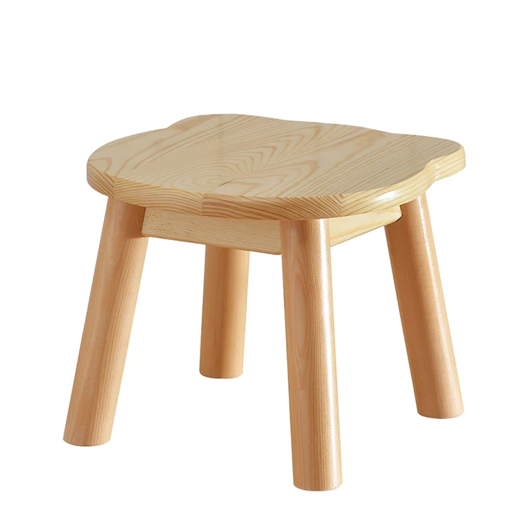 现代节省空间坚固耐穿长方体自然小孩木凳 - buy wholesale custom