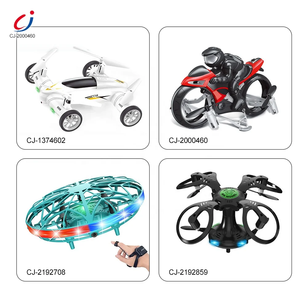 Радиоуправляемый квадрокоптер 2 в 1 land and air, мини-Дрон, летающий Радиоуправляемый мотоцикл