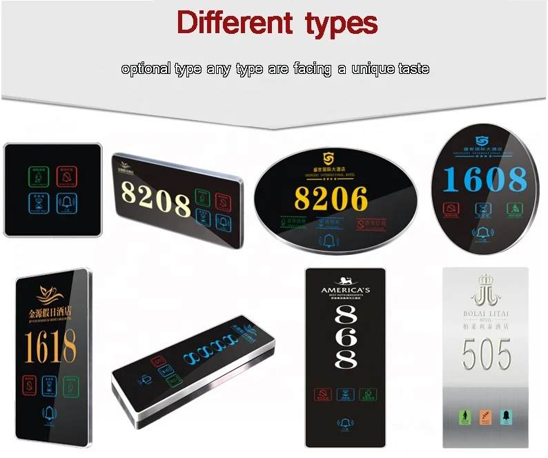 Китайская Заводская поставка индивидуальный номер дома и 3d металлические буквы из нержавеющей стали знак светодиодная дверная табличка для отеля