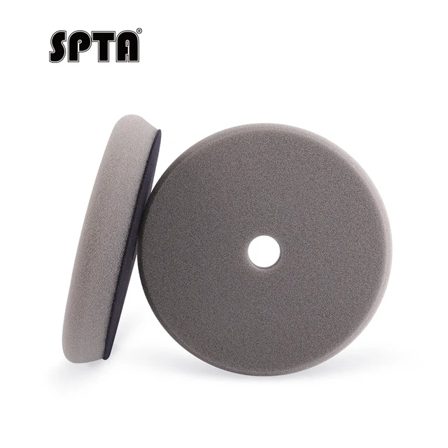 SPTA 3"/5"/6" Gray Finish Polishing Pad Kit for Car Buffer Polisher Compounding Remove 1500#-2000# Sanding Marks