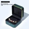 Caja para pulsera verde oscuro[9.5*9.5*6.3cm]