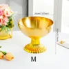ชามสแตนเลสทรงสูง ทรงตัว M เส้นผ่านศูนย์กลาง 20 ซม. [สีทอง]