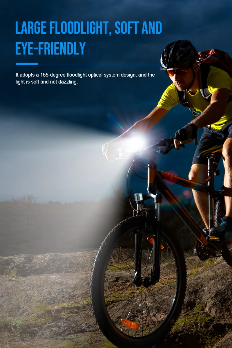 TrustFire High Power D3R 1350LM LED All-metal Construction Bike Lights  Durable USB C Rechargeable Bicycle Light Flashlights