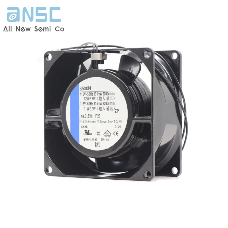 Original Axial flow fan 8500N 12W 115V network cabinet cooling fan