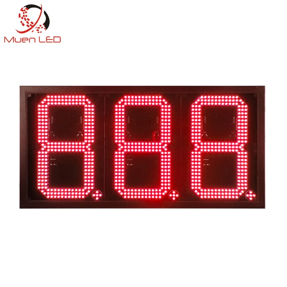 LED Digital Display 7-segment Module Temperature Screen Refueling Standing Column Brand LED Oil Price Tag Single Red
