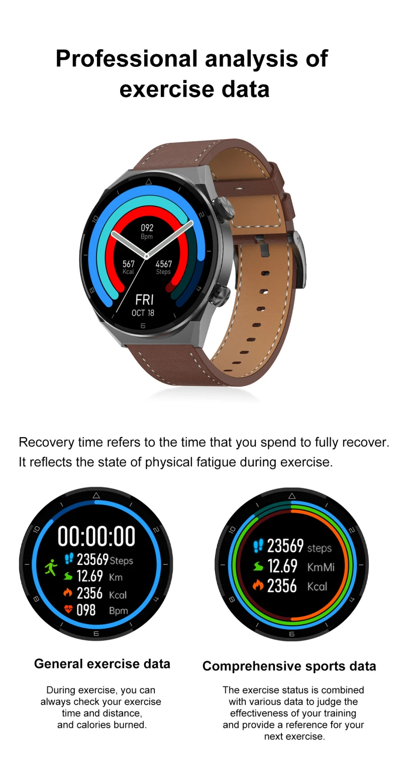 DT3 Pro Max Men Smart Watch 1.45 Inch Big Round Screen 412*412 NFC BT Call Heart Rate ECG Smart Watch Wireless Charging Smartwatch (15).jpg