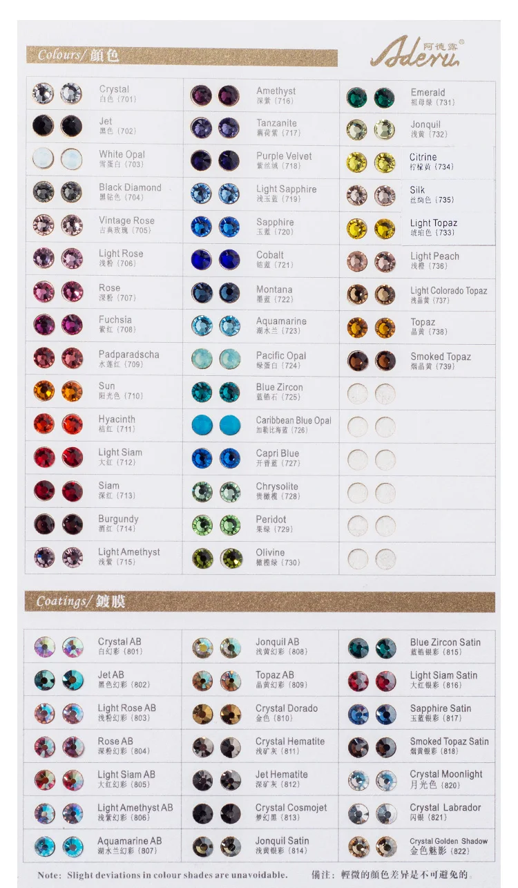 Aderu Factory Glass Rhinestones Flat Back Non Hotfix Stone Clothing