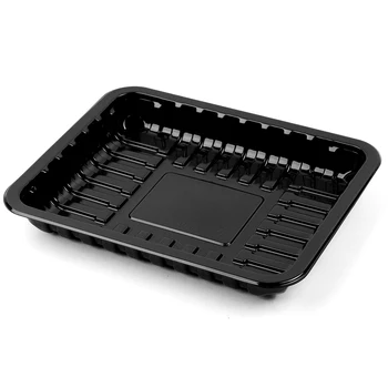 Blister  plastic disposable  black food grade  material modified atmoshphere packaging tray for precooked food