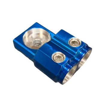 OEM Factory Customized Aluminum Dual 1/0 AWG Alternator Block For Car Audio 1/0 or 2/0 AWG Welding Cable