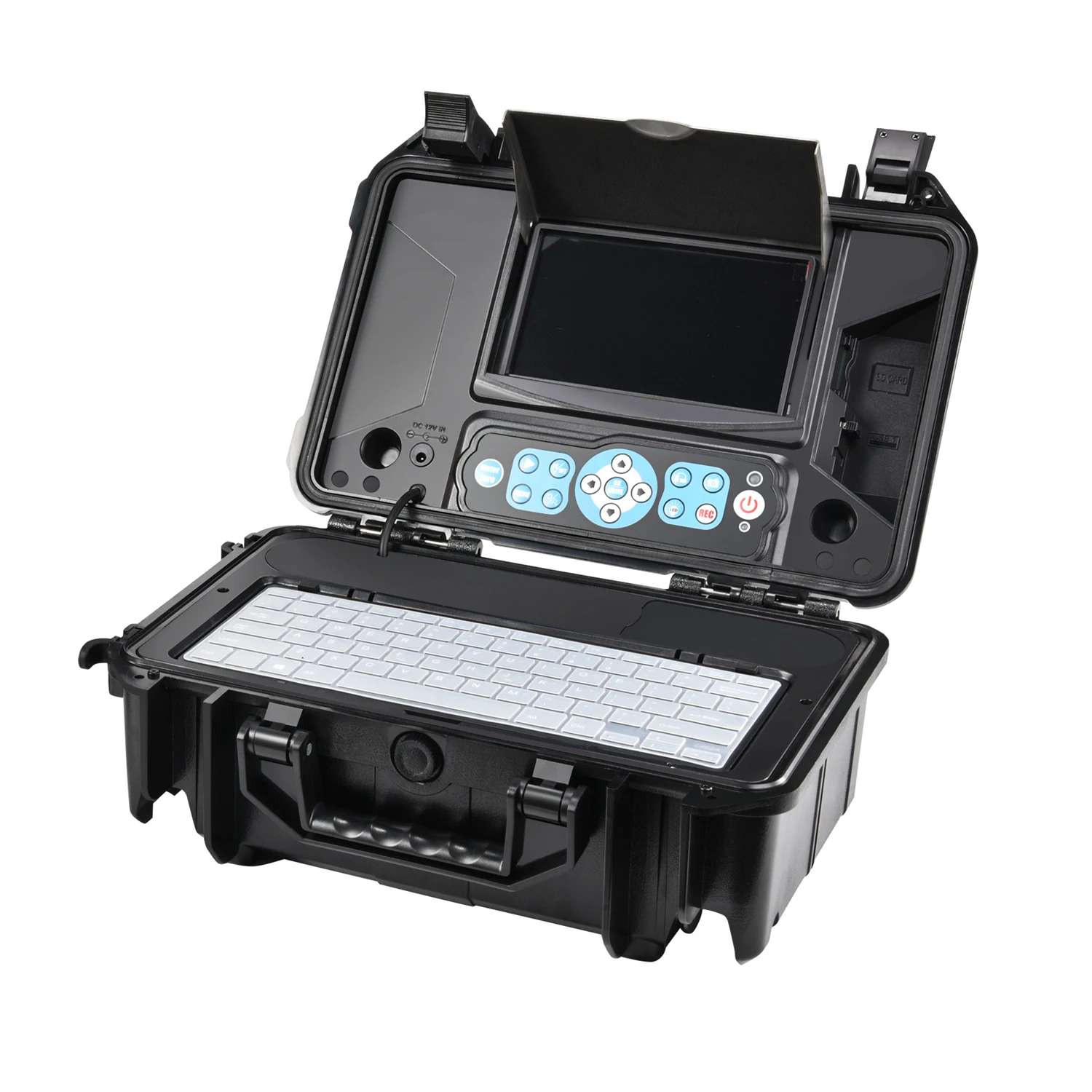 CCTV Video Plumbing Remote Control Snake Sewer Inspection Camera Push Rod Chimney Air Duct Camera Inspection