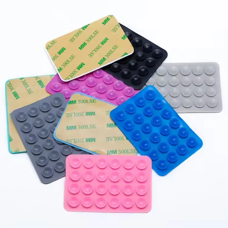 Wholesale bulk non-slip Phone Case Adhesive Mount Cellphone mobile phone grip Accessory Silicone Suction mobile phone holder