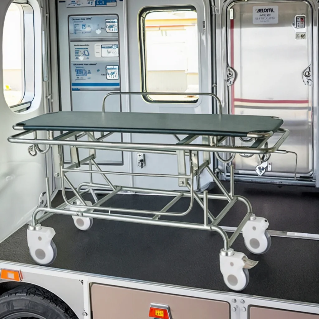Emergency Durable Metal Detachable Hospital Bed Quick-Lock Foldable System CE ISO Certified 2-Year Warranty Infusion Adjustable 3
