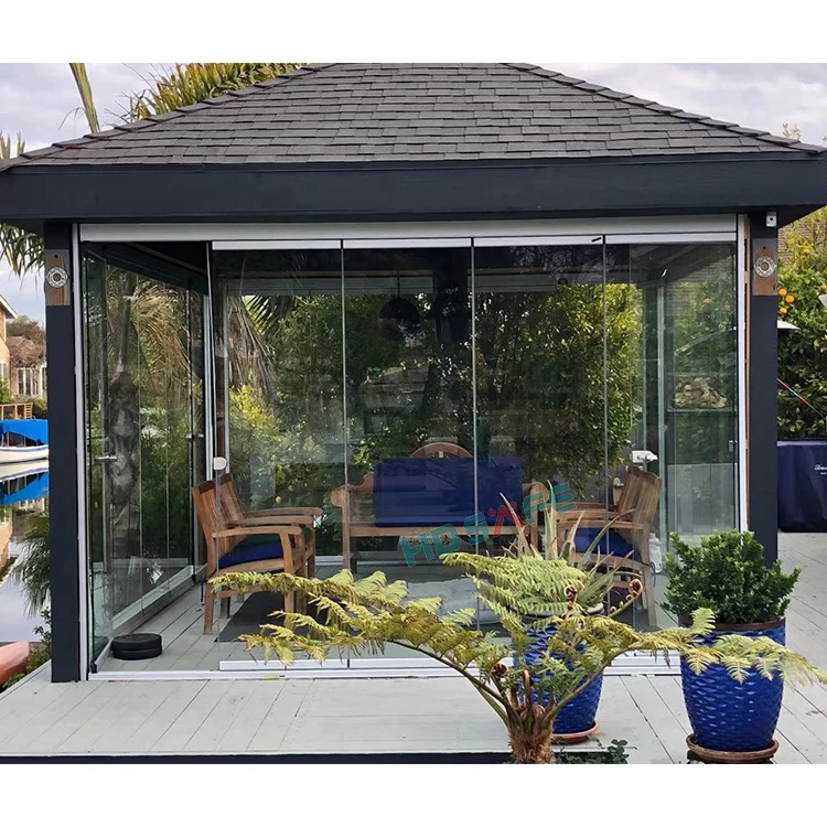 New Simple Design Aluminum Sliding Window High Quality Glass Folding Window Door Frameless European House Glass Aluminium Window