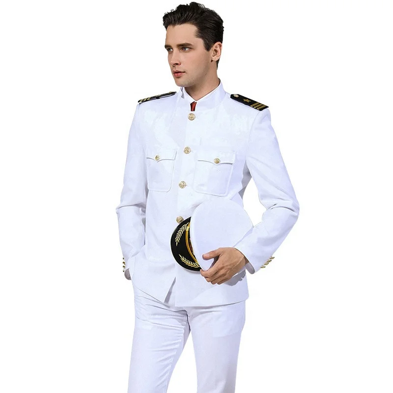 Aangepaste Witte Marine Uniform Voor Kapitein Leider - Buy Kopen Marine Uniform Op Maat,Marineblauw Uniform Officier,Marine Uniformen Te Product on Alibaba.com
