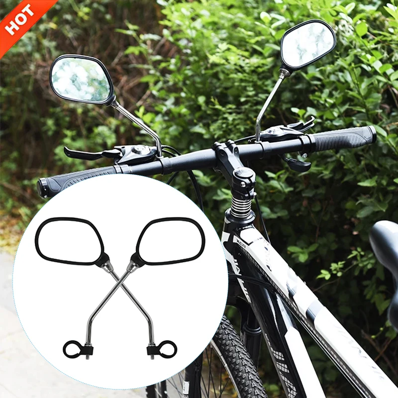 Superbsail Bicycle Mirror Universal Handlebar Bicycle Mirror With A Rear Reflector For Bike MTB Bicycle Cycling Accessories factory