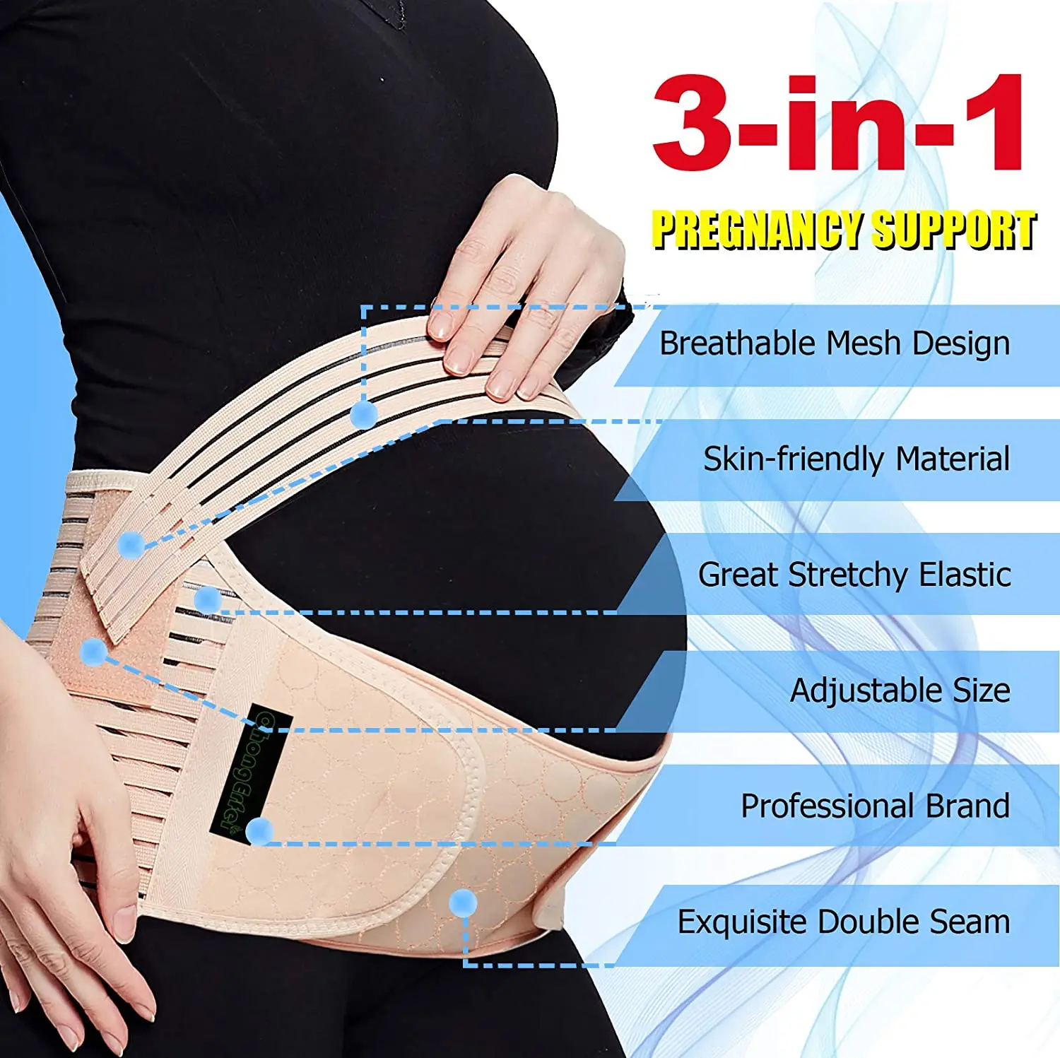 Pregnancy Pelvic Support Belt: Conquer pregnancy pain - Inner