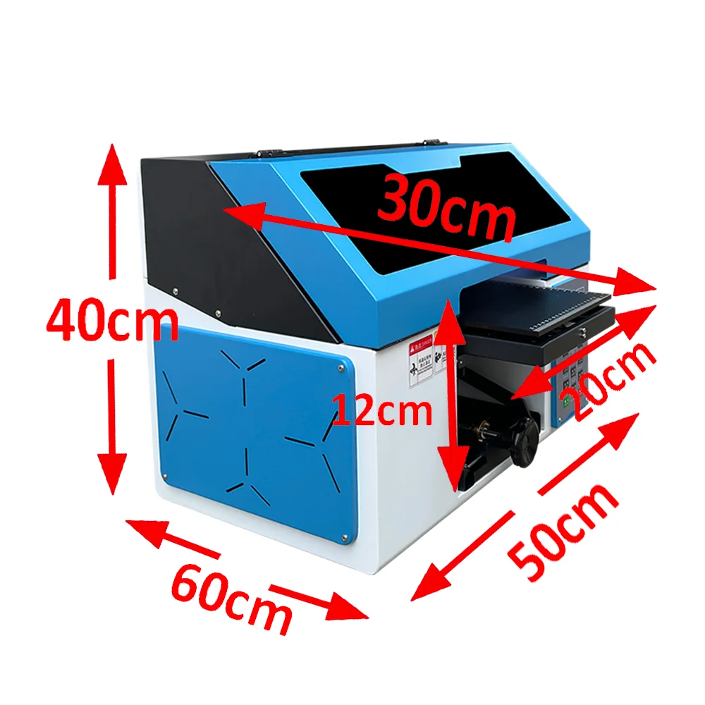 2024 New Digital Desktop Single Head Tx800 Uv Printer 20x30cm A4 Uv Flatbed Printer Phone Cases Sticker Acrylic Glass supplier