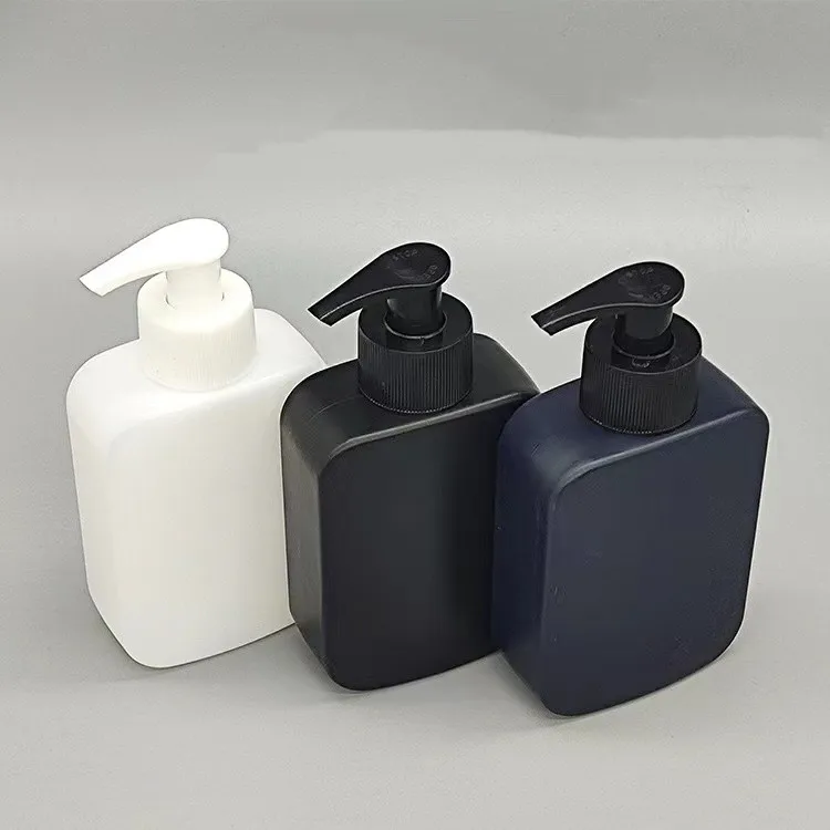 Wholesale Custom Cosmetic Body Wash Soap Plastic Bottle Body Rectangle