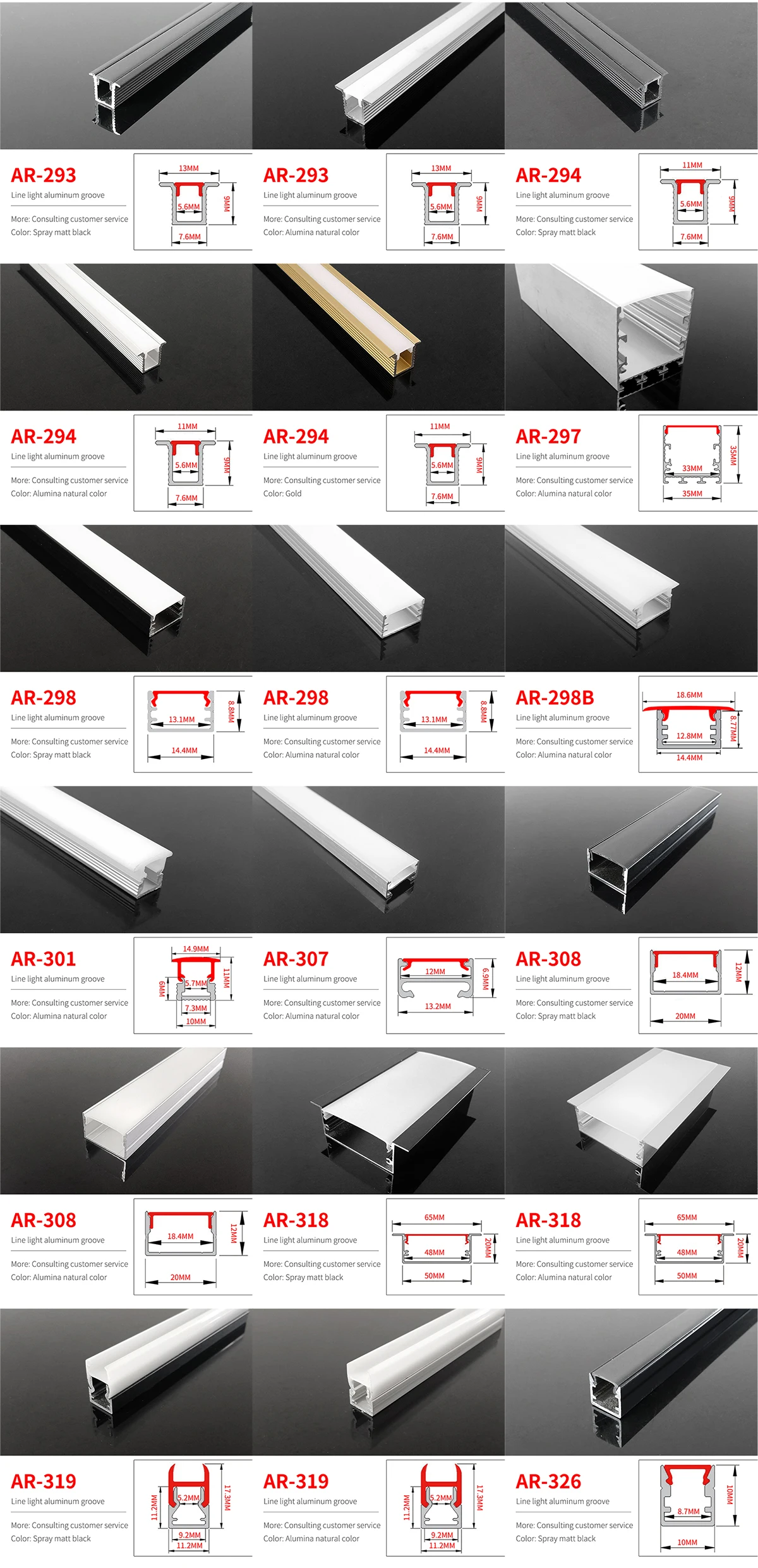 Led Strip Light Embedded 3500k Concealed Lamp Slot Ushaped