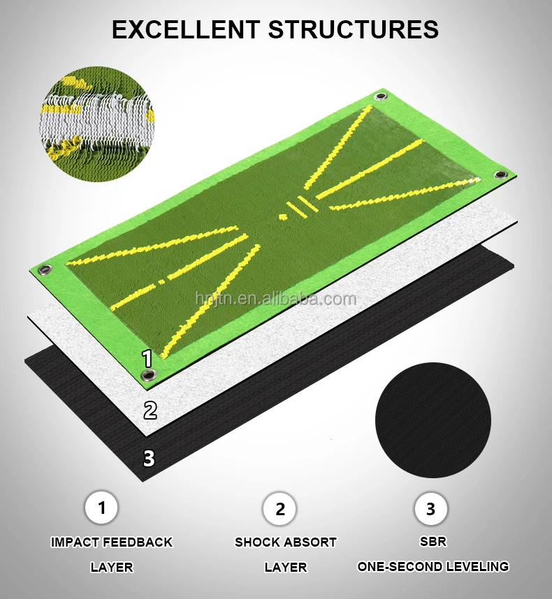 Outdoor Golf Visual Feedback Mat Indoor Golf Divot Board Feedback Tool