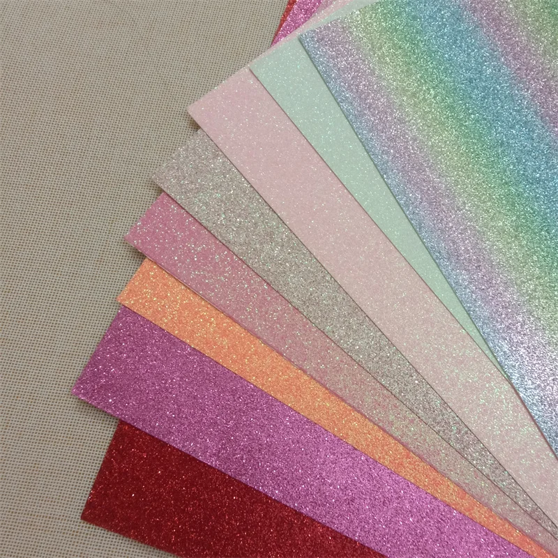 PATIKIL 10 Fogli Cartone Glitterato Oro Rosa, A4 250gsm Rettangolo Carta Premium Cartoncino Colorato Per Progetti Artistici Scrapbook Carte Realizzare