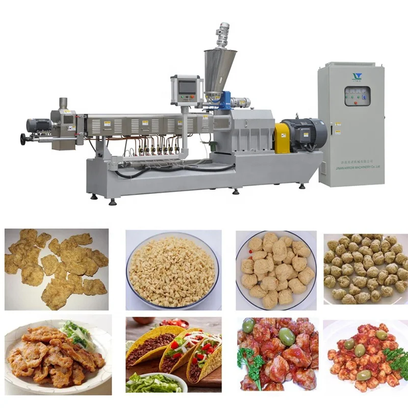 High Moisture Protein Food Extruder Machine Plant-Based Vegetarian Protein Maker for Bean Product Processing