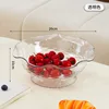 Transparent Stem Rotating Fruit Bowl