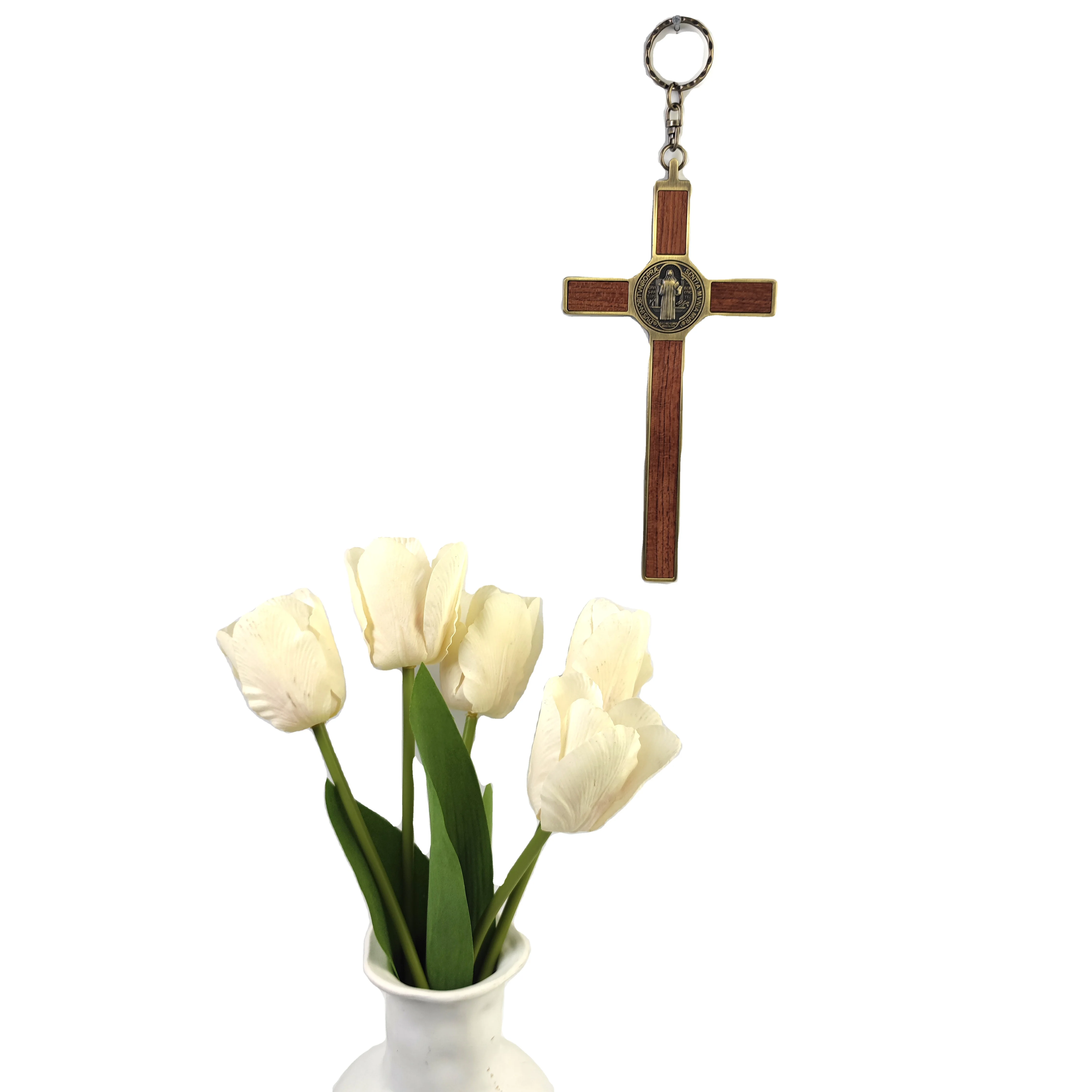 Crucifix Wall Cross Catholic Wooden Crucifix For Wall,8 Inch Wall