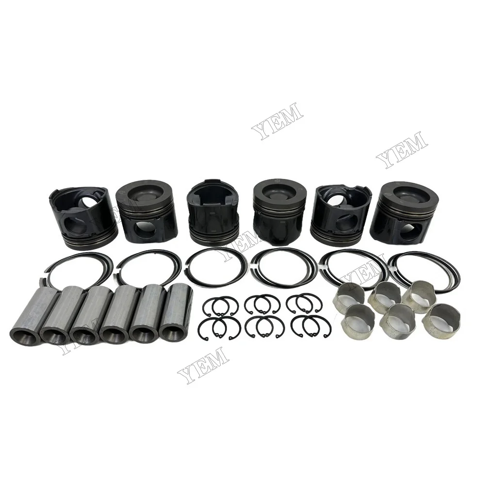 For Volvo D6D Cylinder Pistons Kit With Rings High Quality Engine Parts 5