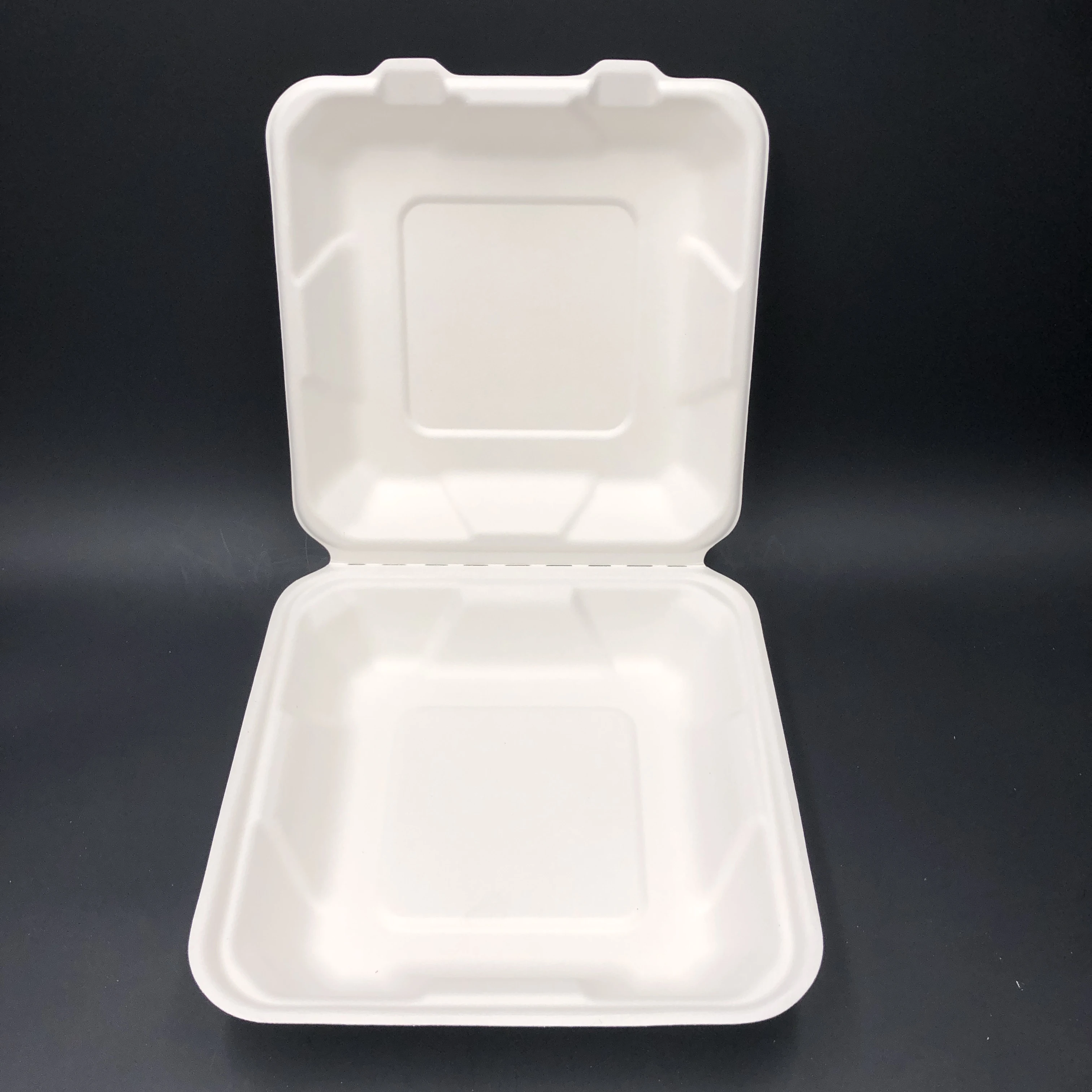 1500 мл биоразлагаемая Компостируемая посуда из сахарного тростника бумажная коробка из целлюлозного жома пищевой контейнер с крышкой