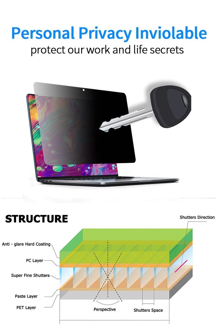 Privacy Screen Protector For Macbook Pro 13 Inch 2022 Anti Glare Anti