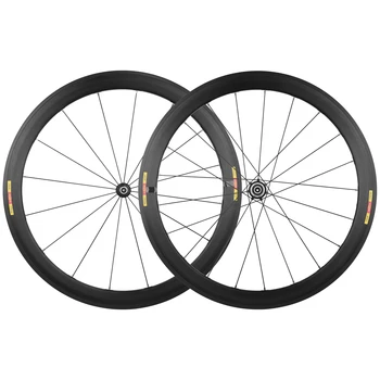RUJIXU 700C UltraLight Road Bike Wheelset with 30mm Rim Depth V/C