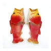 Pantoufles poisson - rouge - taille adulte 38/39