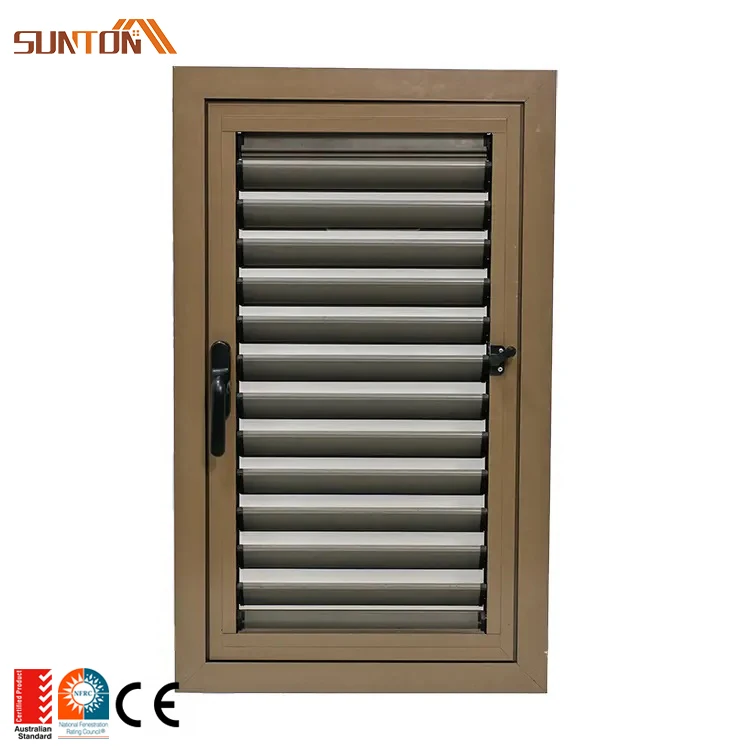 Factory Prices Customize Aluminum Frame Louver Window Modern Ventilated Aluminium Louvre windows