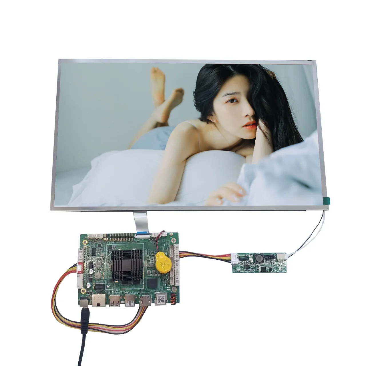 high quality 1000 nit 15.6 inch 1920x1080 resolution high brightness LCD module screen CS15660DA-10 with ys-m8, outdoor display details