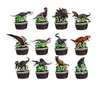 24PCS-Adornos para cupcakes coloridos