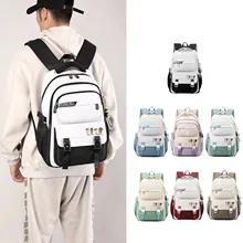 High School Student Backpack College Style School Bag For Girls Good Quality Large Capacity School Bag