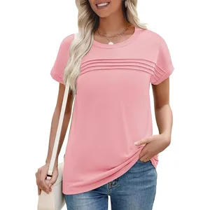 2025 Summer Women's Round Neck Short Sleeve Loose Fashion Casual T-shirt