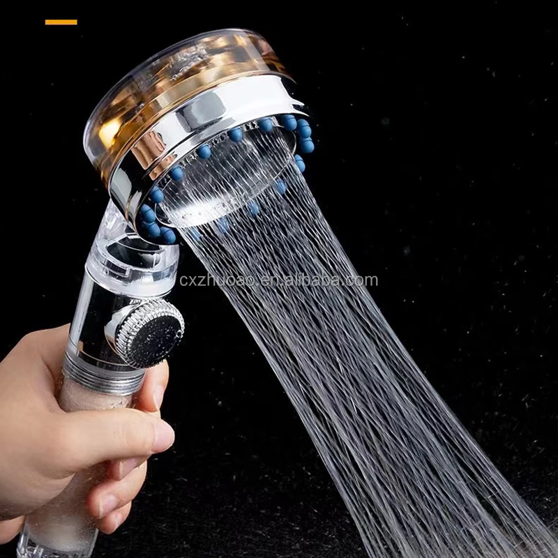 Rain Hydro Jet Pressurized Turbo Hot Water Fan Hand Shower Heads High ...