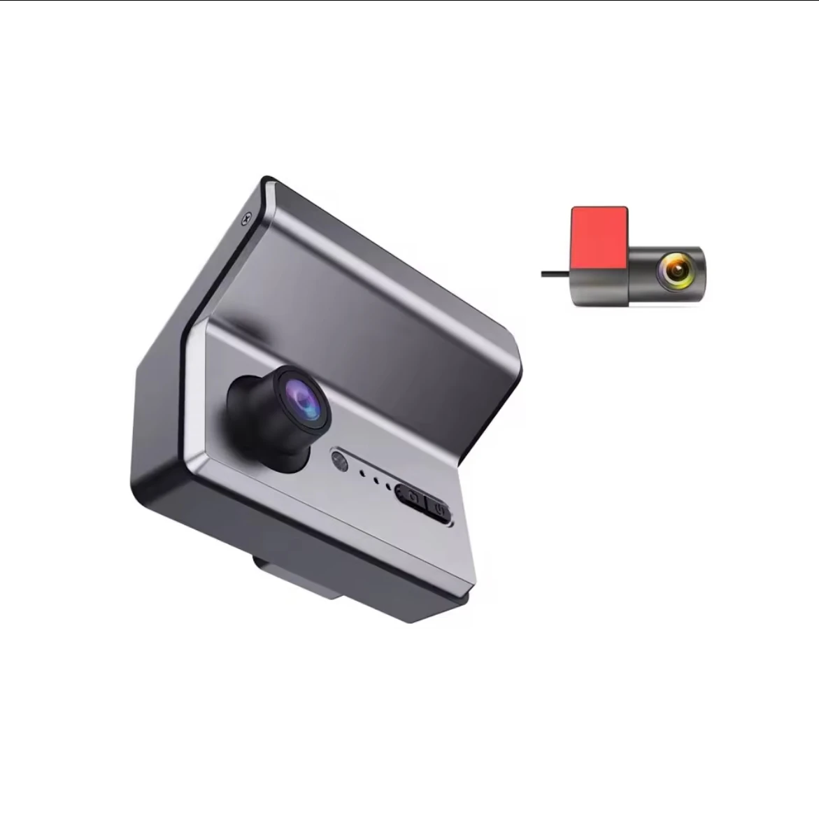 Triple Channel Recoder 2K Three Channel Recorder - Dashcam with WIFI & Full Glass Lens
