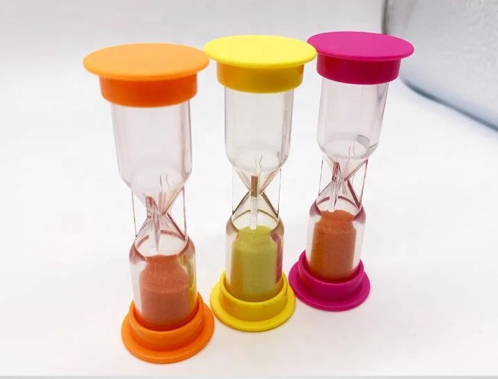 Цветные часы со стеклом песочным 1 минута песочные