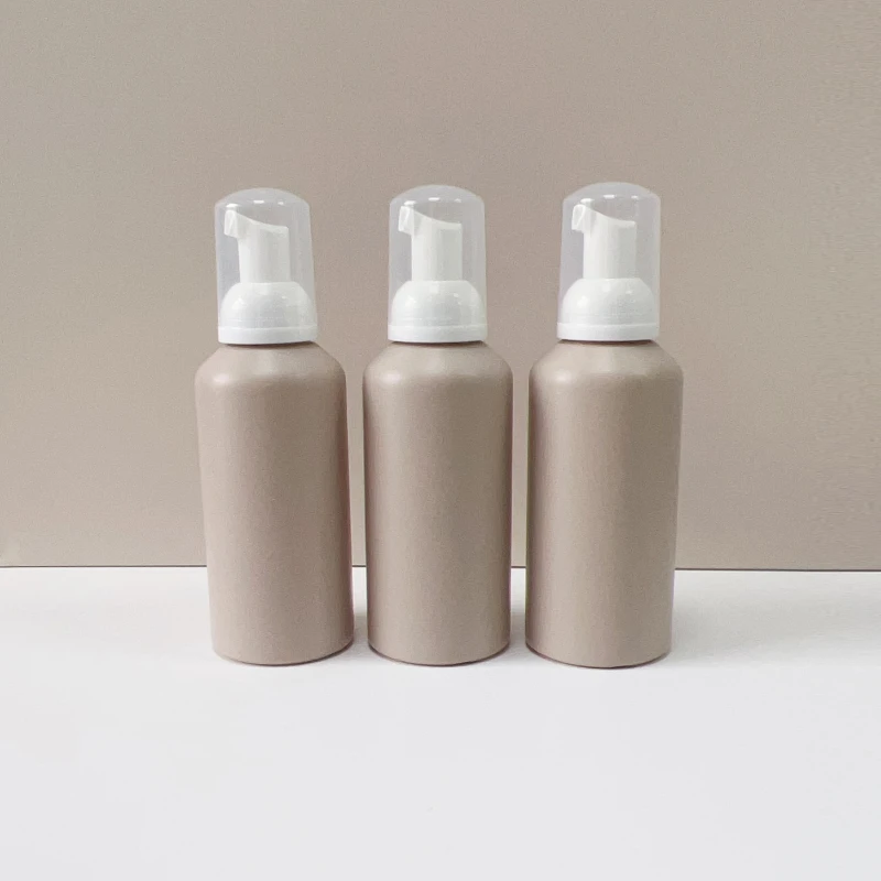 Empty Plastic Foam Soap Pump Bottle 200ml HDPE Plastic Face Wash Mousse Foam Pump Bottle
