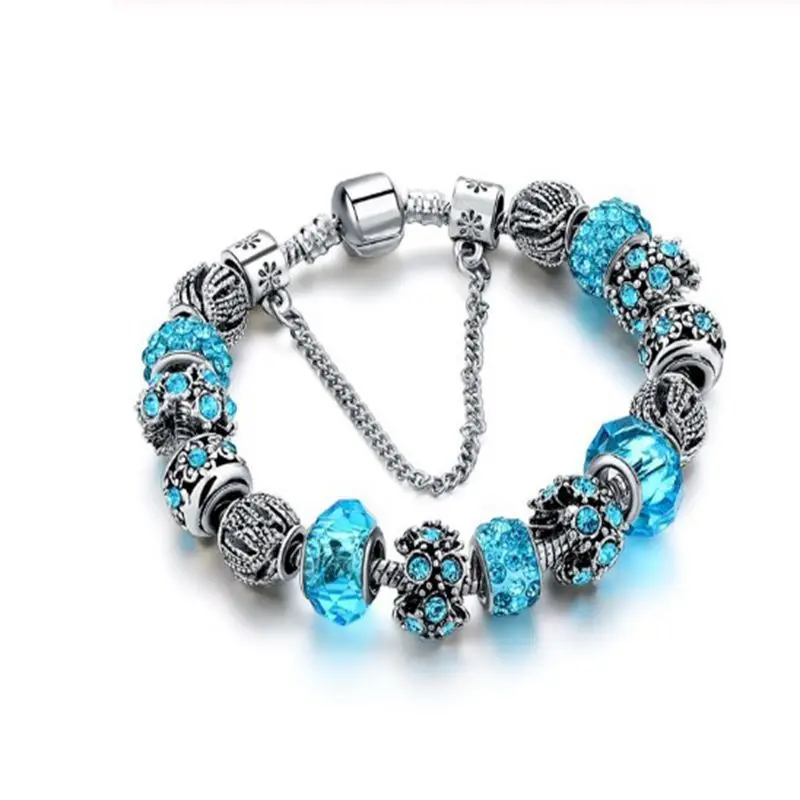 Black Beaded Friendship Bracelet Crystal Healing Stone Bracelet
