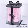 Orsetto di rose rosa chiaro - 25 cm con regalo