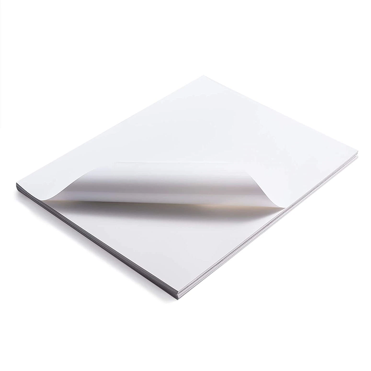 100pcs papier autocollant en vinyle imperméable à l'eau, papier autocollant  en vinyle brillant, papier autocollant en vinyle imprimable pour imprimante  à jet d'encre, blanc mat