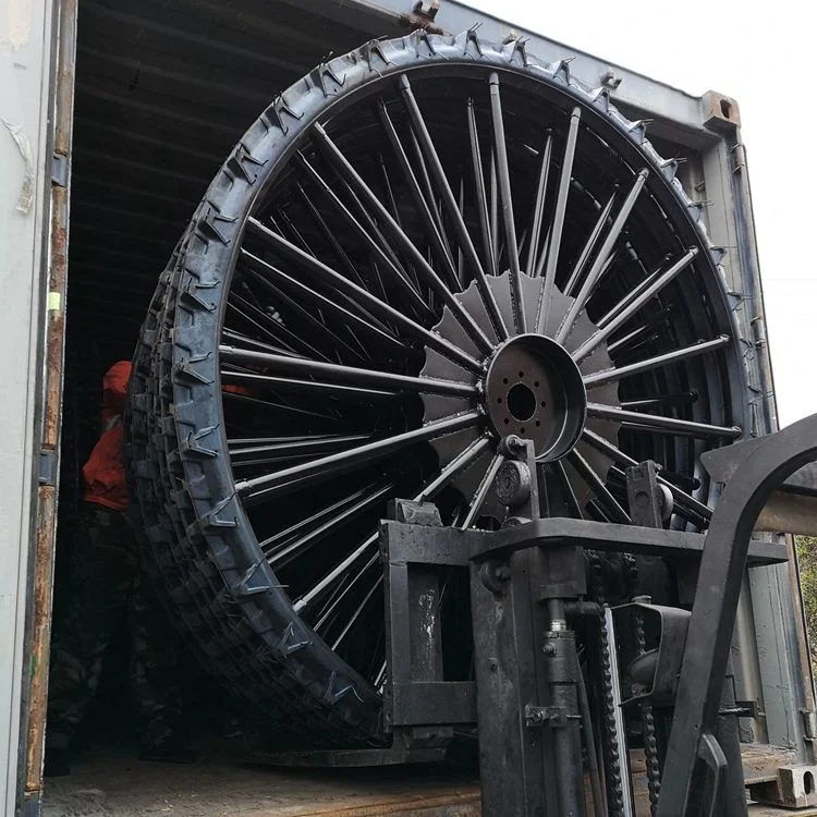 Factory Price Rice Transplanter Tyre with Rims High Speed Paddy Field Rubber Solid Wheels